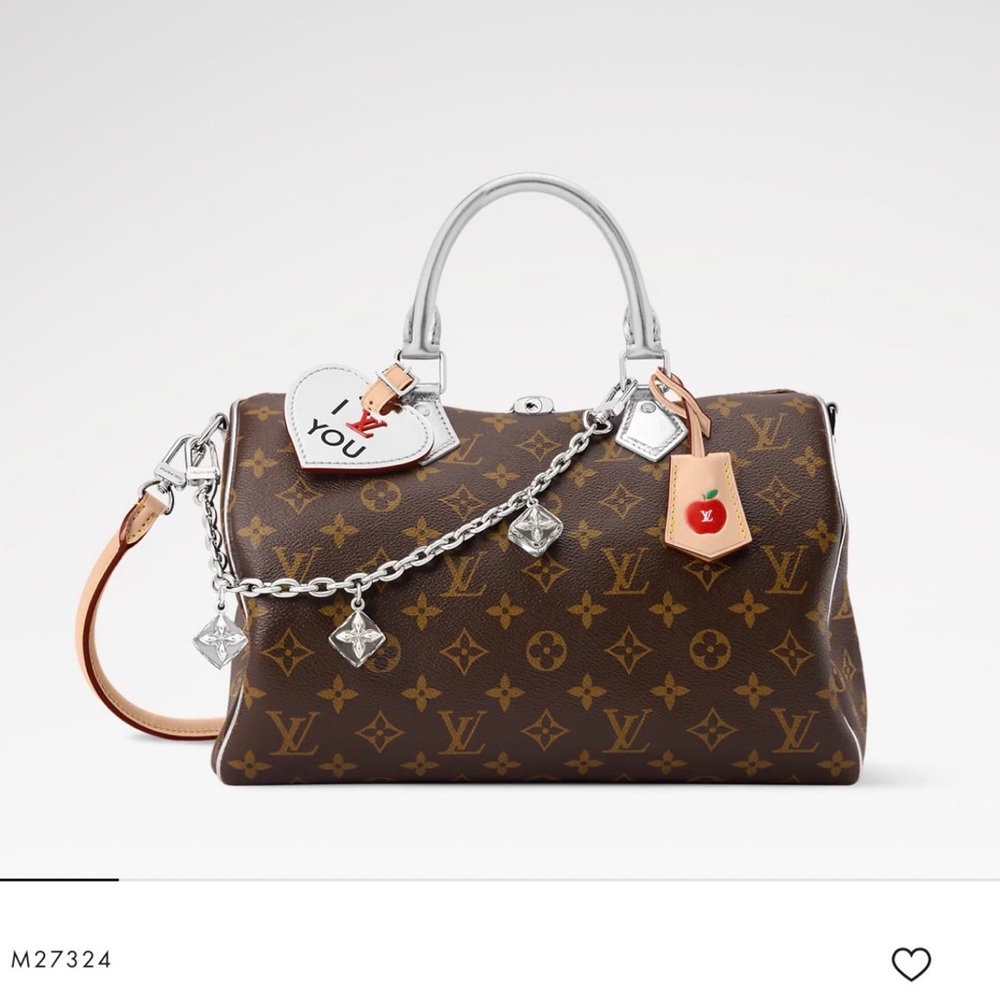 Louis Vuitton Brown Monogram Satchel with Natural Vachetta Trim